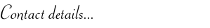 Contact details... 